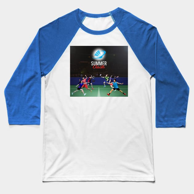 Badminton Baseball T-Shirt by justLyn